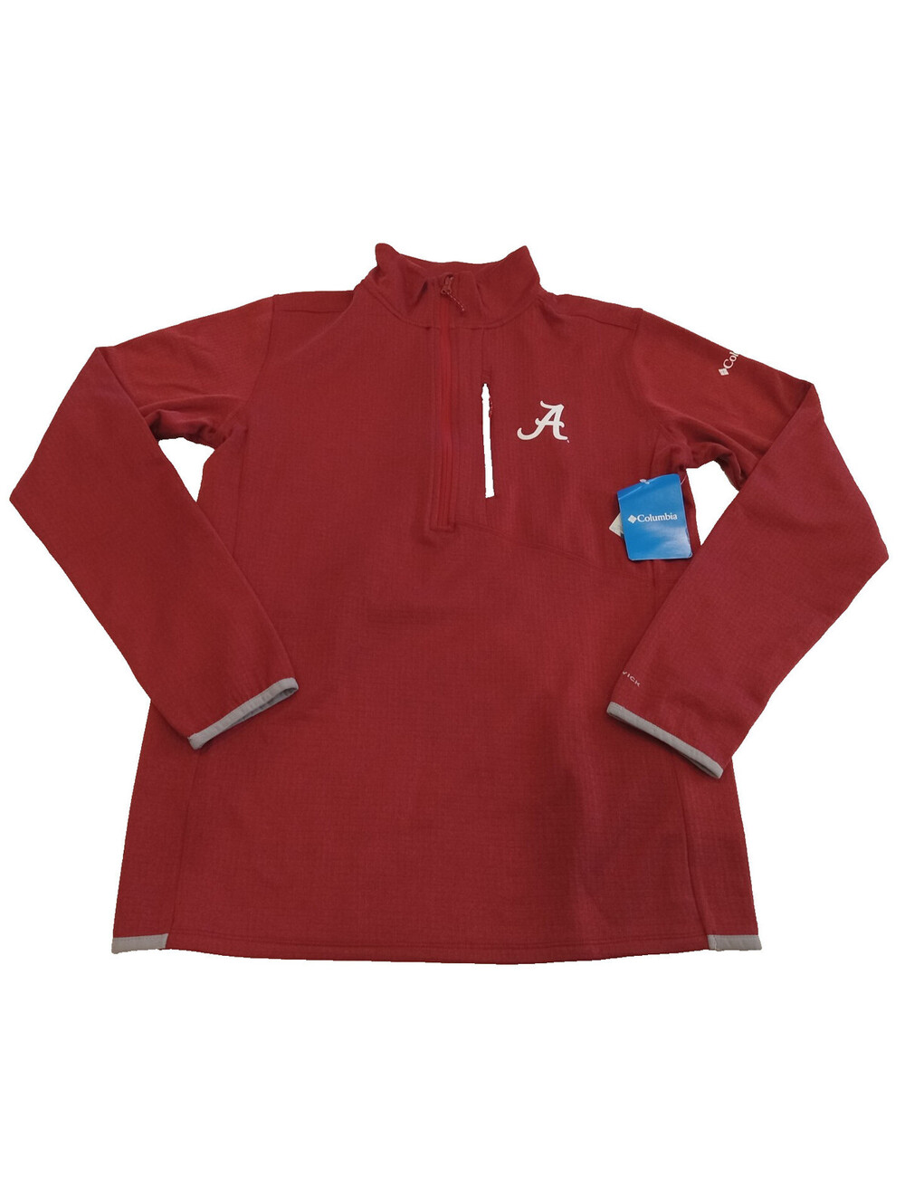 Columbia Alabama Crimson Tide Jacket Mens Small Crimson Park View 1/2 Zip NWT S